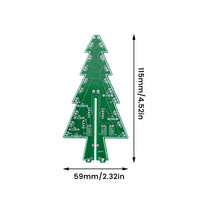 Xmas Tree DIY Kits RGB LED Flashing Tree DIY Kits Electronics Soldering Colorful 3D for Soldering Practice Learning thumbnail