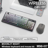 M96 Bluetooth Keyboard Wireless FREEWOLF Screen Gaming Keyboard,Electronic Screen, Multi-Device Connection,Ergonomics Gaming thumbnail