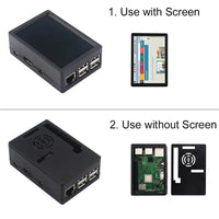 Raspberry Pi 3B Plus Case Plastic ABS Case Shell Box Optional Cooling Fan for Raspberry Pi 3B+/3B Use with 3.5 Inch Screen thumbnail