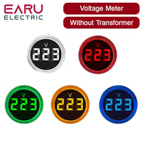 22MM AC 20-500V 0-100A LED Digital Voltmeter Ammeter Signal Lights 220V Voltage Current Meter Volt Amp Indicator Tester Detector thumbnail