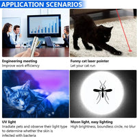 USB Rechargeable Cat Laser Pointer with 3 Modes 5 Patterns Lazer Projection Pen Red Dot LED Light Pointer Interactive Cat Toys thumbnail