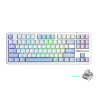 AULA F87 Pro Mechanical Keyboard 2.4g/Usb/Bluetooth Tri Mode Wireless 87 Key Rgb Pbt Gasket 5 Layer Silencing Full Key No Impact thumbnail