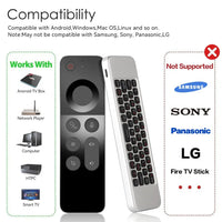 W3 Voice Air Mouse Remote Control 2.4G  English Arabic Handheld Mini Wireless Keyboard  for  Android TV BOX Windows PC thumbnail