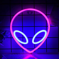 USB/Battery LED Neon Lights Sign for Wall Art Decor Heart Gaming Bar Bedroom Decoration Hanging Neon Sign Party Alien Night Lamp thumbnail