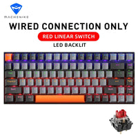 Machenike K500A-B84 Mechanical Keyboard 75% TKL Hot-Swappable Wired Gaming Keyboard 6-Color Backlit 84 Keys For PC Gamers Laptop thumbnail