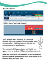 Creative 3D Crystal Ball Video Play Display Room Desktop Art Aesthetics Kawaii Children's Home Decoration Accessories Gifts thumbnail