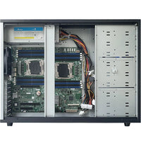 ZhenLoong full tower NAS computer case ITX MATX ATX EATX 15 bay hard drive hot-swap SATA server GPU Graphic workstation chassis thumbnail