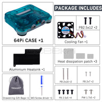 GeeekPi Raspberry Pi 5 Retroflag 64Pi CASE for RPI 5 with Aluminum Heatsink Power Switch thumbnail