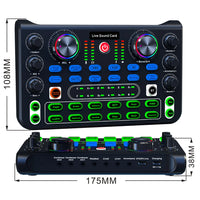 HD X60 Sound Card English Version Professional Sound Cards Audio Mixer For Karaoke Broadcast KTV Singing Live Sound Mixer thumbnail