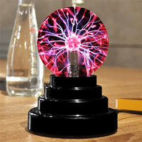 3/4/5/6 Inch Magic Plasma Ball Lamp LED Atmosphere Night Light Only Touch Sensitive Glass Plasma Light Bedroom Decor Kids Gifts thumbnail