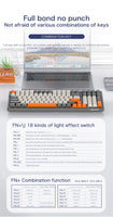 K8 100 Key Wireless Mechanical Keyboard Tri-mode Connection,Full Key Hot Swap,lighting Effects,Gasket Muffler Structure, Laptops thumbnail