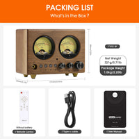 Nobsound VU1-W 4-IN-1-OUT Audio Selector 4-way Stere Switcher Home Preamp VU Meter with Remote Control thumbnail