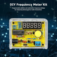 1Hz-50MHz Crystal Oscillator Frequency Counter Tester 5 Digits Display Digital Frequency Counter Module with Shell Case DIY Kits thumbnail