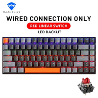 Machenike K500A-B84 Mechanical Keyboard 75% TKL Hot-Swappable Wired Gaming Keyboard 6-Color Backlit 84 Keys For PC Gamers Laptop thumbnail