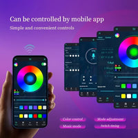 5V USB RGBIC Neon LED Strip Lights with Bluetooth APP Control Music Sync Waterproof Flexible Tape for Gaming Room Party Decor thumbnail