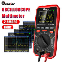 TOOLTOP ET2010A 2 IN 1 Digital Oscilloscope Multimeter 2.5Msps 1MHz Portable Multimeter Multifunctional Electrical Test Tool thumbnail