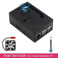 Raspberry Pi 3B Plus Case Plastic ABS Case Shell Box Optional Cooling Fan for Raspberry Pi 3B+/3B Use with 3.5 Inch Screen thumbnail