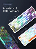 AULA F87 Pro Mechanical Keyboard 2.4g/Usb/Bluetooth Tri Mode Wireless 87 Key Rgb Pbt Gasket 5 Layer Silencing Full Key No Impact thumbnail