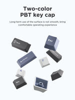 AULA F87 Pro Mechanical Keyboard 2.4g/Usb/Bluetooth Tri Mode Wireless 87 Key Rgb Pbt Gasket 5 Layer Silencing Full Key No Impact thumbnail