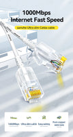 SAMZHE Slim Cat6A RJ45 Internet Cable High Speed 10Gbps 31AWG Support Cat8 Cat7 Network LAN Computer Patch Cable for PC & Gaming thumbnail