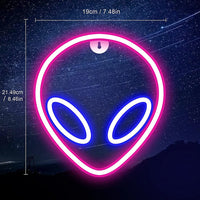 USB/Battery LED Neon Lights Sign for Wall Art Decor Heart Gaming Bar Bedroom Decoration Hanging Neon Sign Party Alien Night Lamp thumbnail
