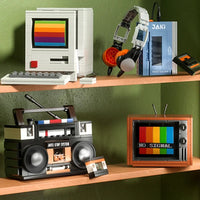 DIY Retro Electrical Appliances Furniture TV Computer Tape Walkman Game Consoles Radio Building Blocks Model Bricks Sets Toys thumbnail