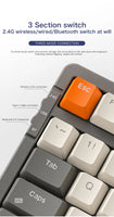 K8 100 Key Wireless Mechanical Keyboard Tri-mode Connection,Full Key Hot Swap,lighting Effects,Gasket Muffler Structure, Laptops thumbnail