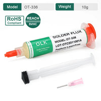 OLK SMD Welding Flux  PCB Repair Soldering No-clean Ball Planting Rosin Solder oil Lead-Free Halogen-Free BGA 10cc thumbnail