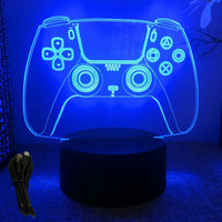 NEON GAMER 3D Lamp LED Night Light Gaming Setup RGB Children's Lamps Gamer Room Decoration Bedroom Table Lamp Personalized Gifts thumbnail