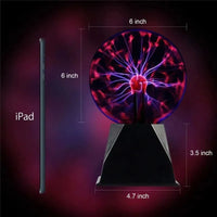 3/4/5/6 Inch Magic Plasma Ball Lamp LED Atmosphere Night Light Only Touch Sensitive Glass Plasma Light Bedroom Decor Kids Gifts thumbnail