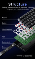 Ajazz NK61 Mechanical Wired Gaming Keyboard RGB Lighting Supports Hot-Swappable 61-Key Mechanical Wired Gaming Keyboard thumbnail