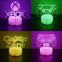 NEON GAMER 3D Lamp LED Night Light Gaming Setup RGB Children's Lamps Gamer Room Decoration Bedroom Table Lamp Personalized Gifts thumbnail