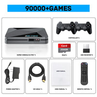 KINHANK Retro Video Game Console Super Console X2 Pro with 90000 Video Games for PS1/DC/MAME/SS with Gamepad Kid Gift Game Box thumbnail