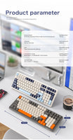 K8 100 Key Wireless Mechanical Keyboard Tri-mode Connection,Full Key Hot Swap,lighting Effects,Gasket Muffler Structure, Laptops thumbnail