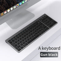 Wireless Keyboard Mouse Bluetooth 5.0 2.4G Combo Rechargeable Full Size Wireless Keyboard For Notebook Laptop Tablet iPad PC thumbnail