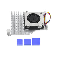 Raspberry Pi 5 Active Cooler Fan Aluminum Heatsink with PWM Speed Adjustable Fan Black Silver Blue Metal Radiator for RPi 5 thumbnail