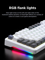 AULA F87 Pro Mechanical Keyboard 2.4g/Usb/Bluetooth Tri Mode Wireless 87 Key Rgb Pbt Gasket 5 Layer Silencing Full Key No Impact thumbnail