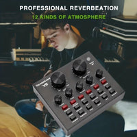 Cross-border Hot Style V8 Soundcard Broadcast Equipment Suit Computer Phone Trill Game Host Special Microphone Microphone thumbnail