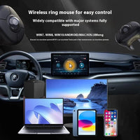 Trackball Ring Mouse Wireless Dual Mode Bluetooth E-Book Page Flipping Air Mouse Short Video for Pc Tablet IOS Smart Car PPT thumbnail