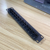 Patch Panel 12 Port CAT6 10G Support 1U Network Patch Panel UTP 19inch Wallmount or Rackmount Punch Down Block for CAT6 thumbnail
