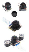 Raspberry Pi 4 Camera 5MP Night Vision 1080P Optional Wide Angle Fisheye IR-CUT Camera FF AF for Raspberry Pi 4B 3B+ 3B Zero thumbnail