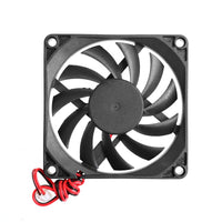 12V 2-Pin 80x80x10mm PC Computer CPU System Heatsink Brushless Cooling Fan 8010 Desktop PC Chassis Radiator Cooler Fans thumbnail