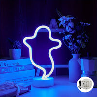 Halloween Led Neon Sign, Party Wall Art Decoration, Horror Atmosphere, Signature Neon Pendant, Room Night Light, USB or Battery Powered thumbnail