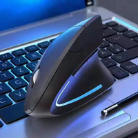 Original ihoyi Wireless Mouse Vertical Wired USB Mouse Ergonomic Luminous 2.4G Mute Photoelectric Bluetooth Game Mouse thumbnail