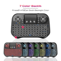 Bluetooth Wireless Mini Keyboard Backlit 2.4G USB English Russian French Spanish Portuguese Arabic Hebrew for Android TV Box PC thumbnail