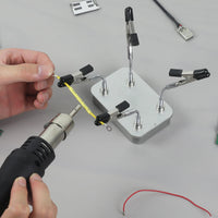 NEWACALOX Soldering Helping Hands 4 Magnetic Universal Flexible Arm Welding Assistant PCB Clamp Thir Hand Welding Repair Tools thumbnail
