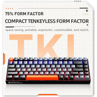 Machenike K500A-B84 Mechanical Keyboard 75% TKL Hot-Swappable Wired Gaming Keyboard 6-Color Backlit 84 Keys For PC Gamers Laptop thumbnail