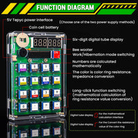 DIY Calculator Electronic Production Kit LED Digital Tube Display With Shell Single-Chip Microcomputer Soldering Practice Kit thumbnail