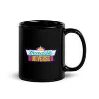 Official Incredible Universe Branded Black Glossy Mug thumbnail