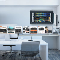 VEVOR 6U Wall Mount Network Server Cabinet, 15.5 Deep, Server Rack Cabinet Enclosure, 200 Lbs Max. Ground-mounted Load Capacity, With Locking Glass Door Side Panels, For IT Equipment, A V Devices thumbnail